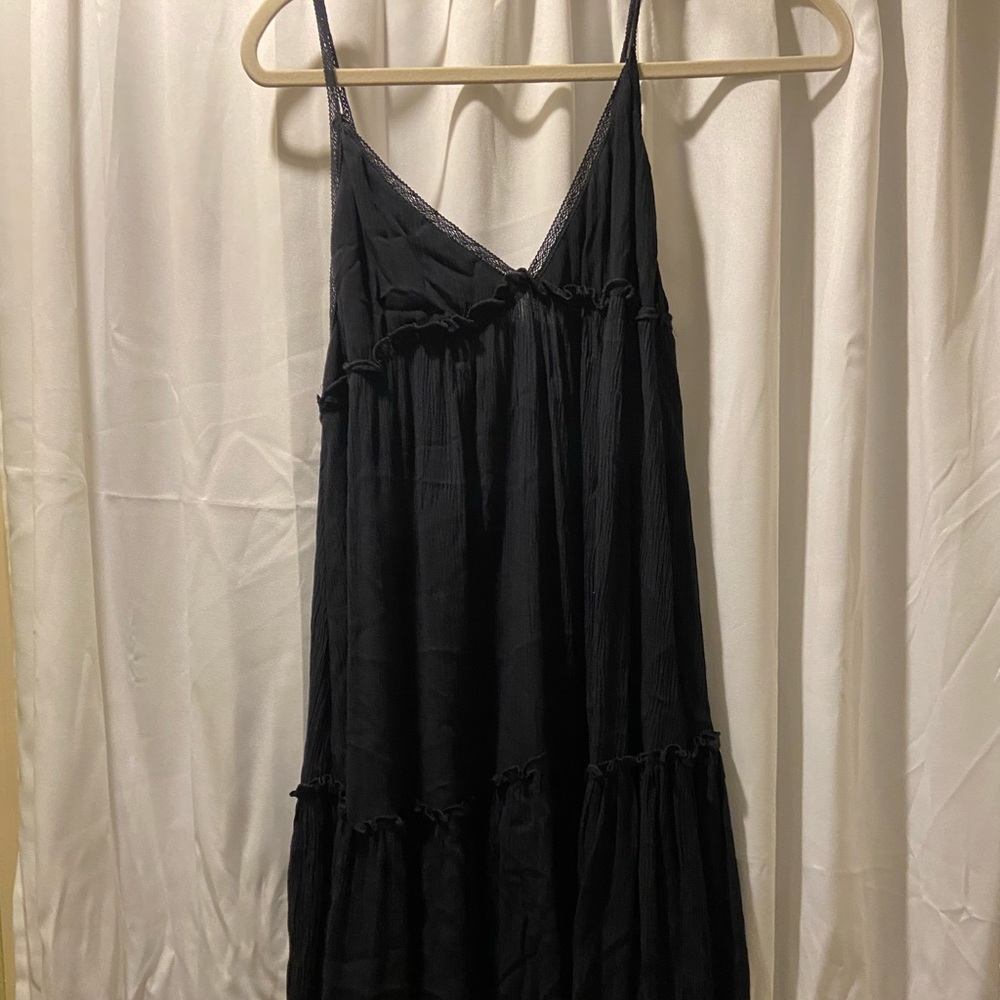 Black dress boho fit , size large